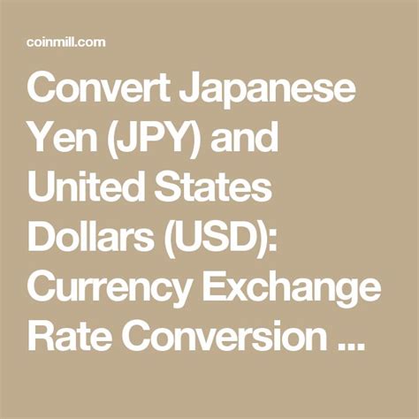 Convert from Japanese Yen (JPY) to United States Dollar (USD)